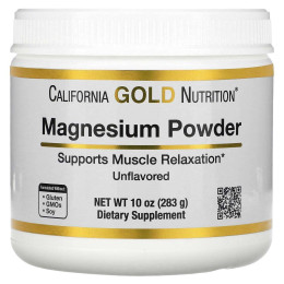 Магний California Gold Nutrition Magnesium Powder Beverage 283 g (Unflavored) California Gold Nutrition