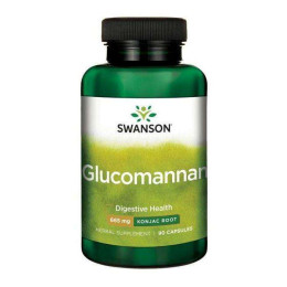 Глюкоманнан Swanson Glucomannan, 665 mg, 90 Capsules Swanson