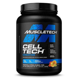 Креатин MuscleTech Cell Tech, Research-Backed Creatine + Carb Musclebuilder 1360 g (Tropical Citrus Punch) Muscletech