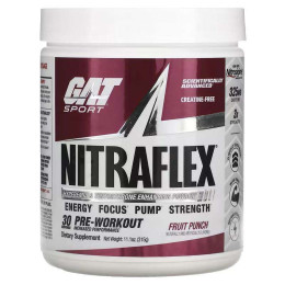 Предтренировочный комплекс GAT Nitraflex 315 g (Fruit Punch) German American Technologies