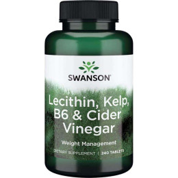 Lecitin Kelp B-6 Cider Vinegar 240 tabs Swanson