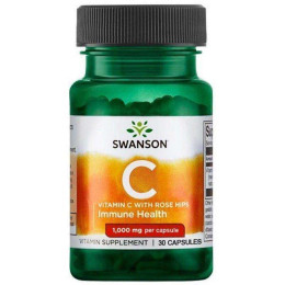 Vitamin C with Rose Hips 1000 mg 30 caps Swanson