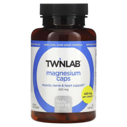 Магний Twinlab Magnesium 420 mg 100 Capsules TwinLab