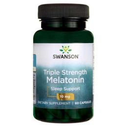 Мелатонін Swanson Triple Strength Melatonin 10 mg 60 caps Swanson