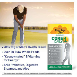 Мультивітаміни для чоловіків 50+ Country Life Core Daily-1 For Men 50+ 60 Tablets Country Life