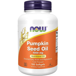 Масло семян тыквы Now Pumpkin Seed Oil 1000 mg 100 softgels NOW