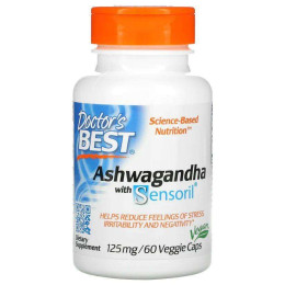 Экстракт ашваганды Doctor's Best Ashwagandha with Sensoril 125 mg 60 Veggie Caps Doctor's Best