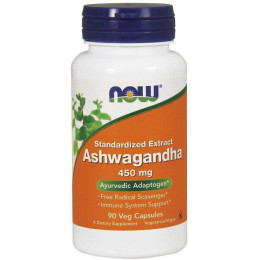 Экстракт ашваганды NOW Foods Ashwagandha 450 mg 90 caps NOW