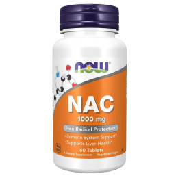 N-ацетил-цистеїн Now NAC 1000 mg 60tabl NOW