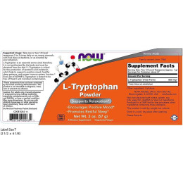 L-триптофан Now L-Tryptophan Powder 57 g NOW