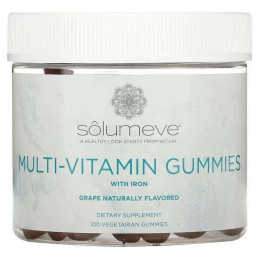 Multi-Vitamin Gummies, Gelatin Free, Grape Flavor, 100 Vegetarian Gummies