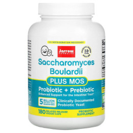 Пробиотик Jarrow Formulas (Saccharomyces Boulardii+MOS) 5 млрд КОЕ 180 капсул