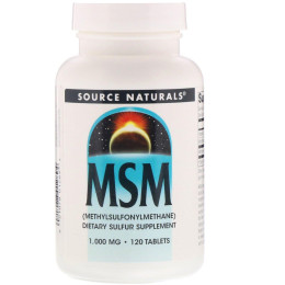 МСМ с Витамином C Source Naturals (MSM) 1000 мг 120 таблеток