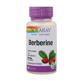 Берберин, Berberine, Solaray, 500 мг, 60 капсул