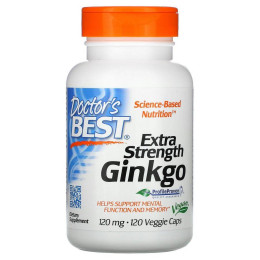 Гинкго Билоба Doctor's Best (Extra Strength Ginkgo) 120 мг 120 капсул