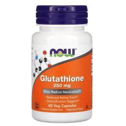 Глутатіон Now Foods (Glutathione) 250 мг 60 вегетаріанських капсул