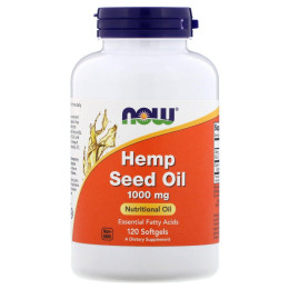 Конопляное масло Now Foods (Hemp Seed Oil) 1000 мг 120 гелевых капсул