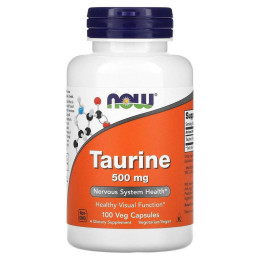 Таурин Now Foods (Taurine) 500 мг 100 капсул