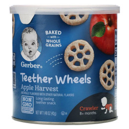 Кукурузные колёса с яблоком, Finger Foods, Gerber, 42 г