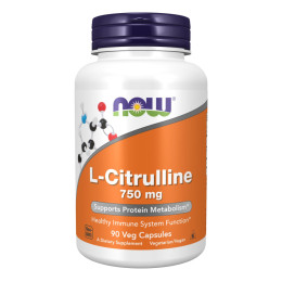 Citrulline 750mg - 90 vcaps Now Foods