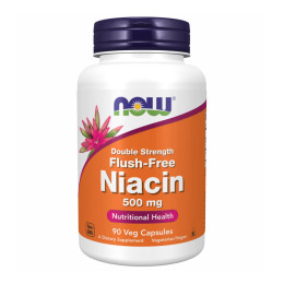 Flush Free Niacin 500mg - 90 vcaps Now Foods