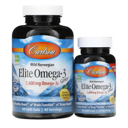 Elite Omega-3 Gems - 90+30 softgels Carlson Laboratories