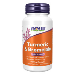 Turmeric & Bromelain - 90 vcaps Now Foods