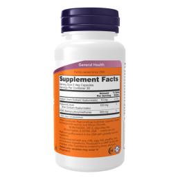 Hyaluronic Acid 50mg+MCM - 120 vcaps Now Foods