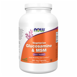 Veg Glucosamin & MSM 500/500 - 240 vcaps Now Foods