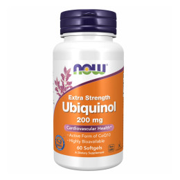 Ubiquinol 200mg - 60 sgels Now Foods