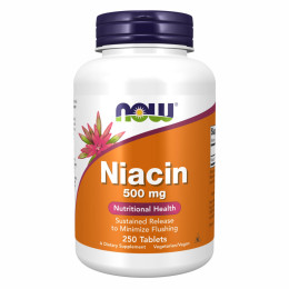 Niacin 500mg - 250 tabs Now Foods