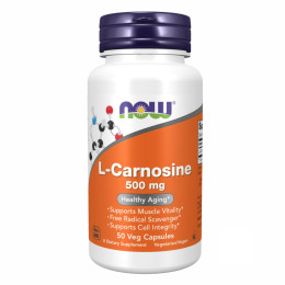 Carnosine 500mg - 50 vcaps Now Foods