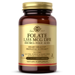 Фолієва кислота Solgar (Folic Acid) 800 мкг 250 капсул