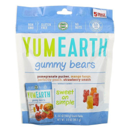 Мармеладные мишки ассорти YumEarth (Gummy Bears) 5 упаковок по 20 г