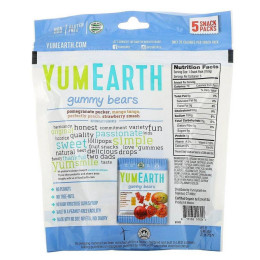 Мармеладні ведмедики асорті YumEarth (Gummy Bears) 5 упаковок по 20 г