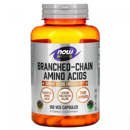 BCAA комплекс амінокислот з розгалуженими ланцюгами Now Foods (BCAA) 120 капсул