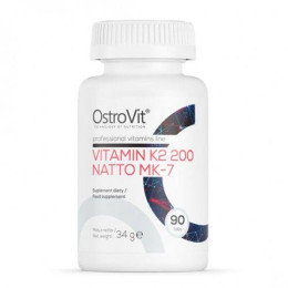 Витамин К2 200, VITAMIN K2 200 NATTO MK-7, OstroVit, 90 таблеток