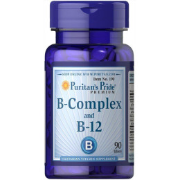 Вітаміни групи В Puritan's Pride (Vitamin B-Complex and Vitamin B-12) 90 таблеток