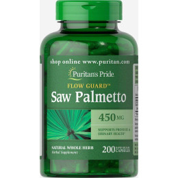 Со Пальметто Puritan's Pride (Saw Palmetto) 450 мг 200 капсул