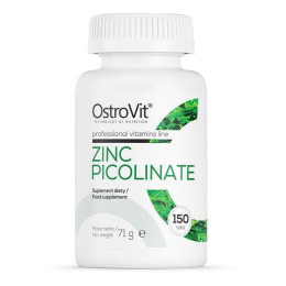 Цинк пиколинат, ZINC PICOLINATE, OstroVit, 150 таблеток