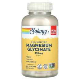 Магний Глицинат Solaray (Magnesium Glycinate) 350 мг 240 капсул