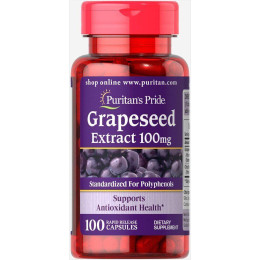 Экстракт виноградных косточек Puritan's Pride (Grapeseed Extract) 100 мг 100 капсул