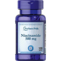 Ніацинамід Puritan's Pride (Niacinamide) 500 мг 100 таблеток