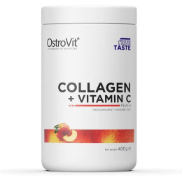 Коллаген и витамин С вкус персик OstroVit (Collagen + Vitamin C) 400 г