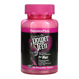 Power Teen Hers Chewable - 60 tabs Nature's Plus