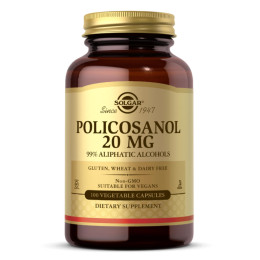 Policosanol 20 mg - 100 vcaps Solgar