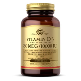 Vitamin D3 250mcg (10 000IU) - 120 softgels Solgar