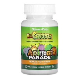 Animal Parade KidGreenz – 90 tabs Tropical Fruit Natures Plus