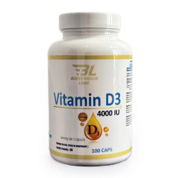 Vitamin D3 4000iu - 100 caps Bodyperson Labs