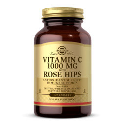 Vitamin C W/Rose Hip 1000 mg - 100 tab Solgar